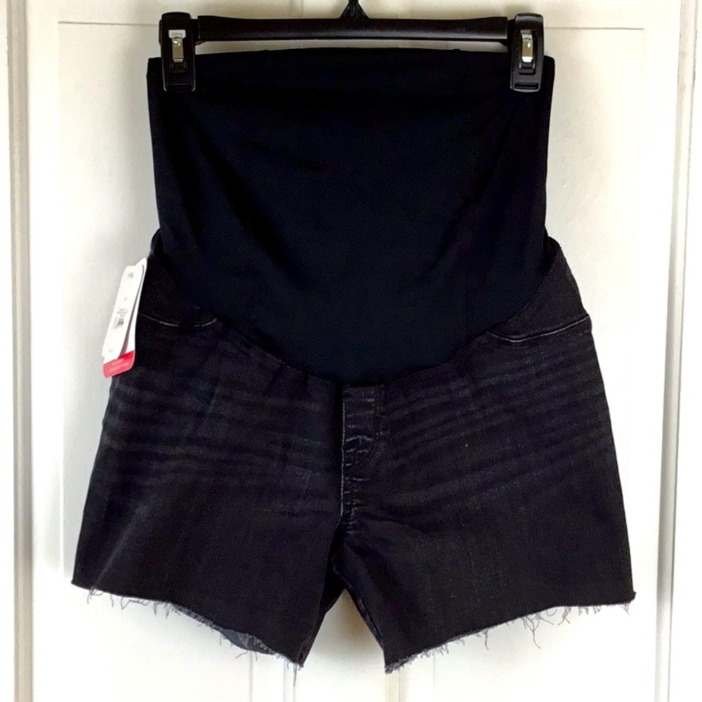 Isabel Maternity by Ingrid & Isabel Black Denim Maternity Shorts
